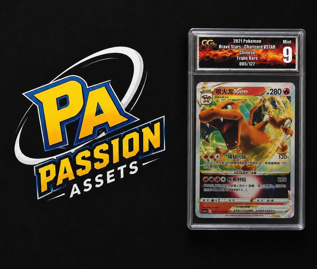 2021 Pokémon Brave Stars Chinese Charizard VSTAR Triple Rare CGC 9