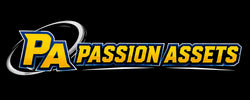 Passion Assets logo with 'PA' initials on a black background